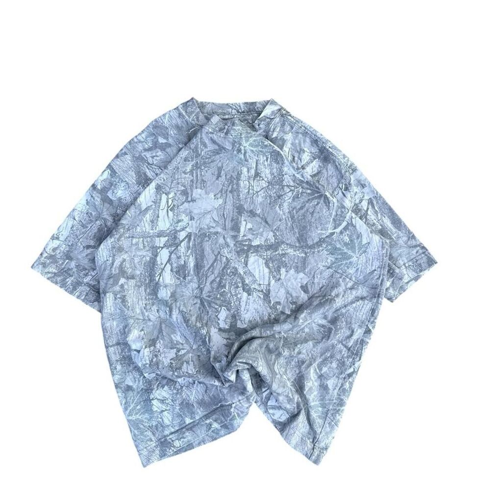 Hollister-co Men's Grey and Blue T-shirt